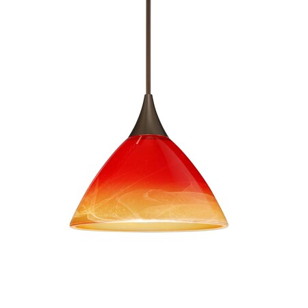 Besa Lighting Domi Cord Pendant, Solare, Bronze Finish, 1x50W Halogen 1XT-1743SL-BR